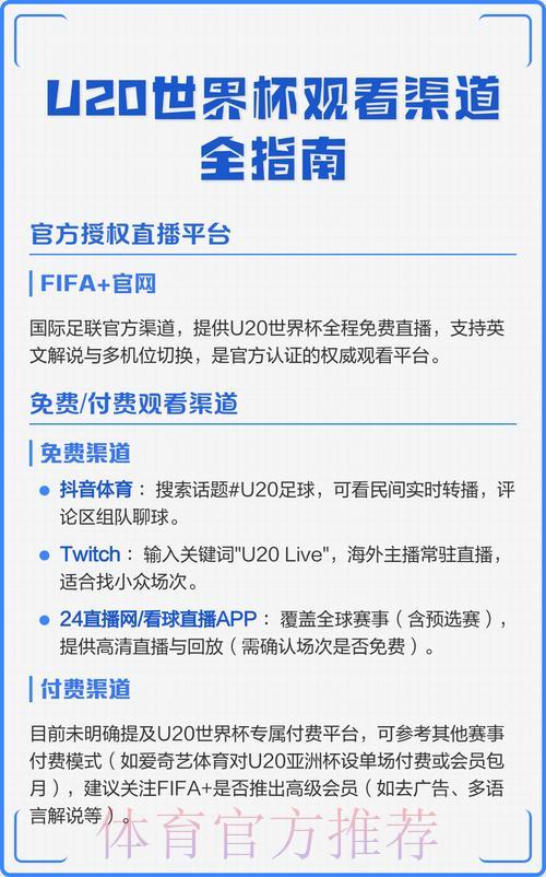 世界杯直播观看攻略:最全平台与渠道汇总 世界杯直播观看攻略:最全平台与渠道汇总